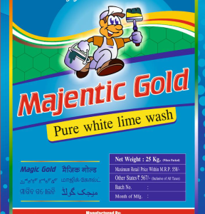 Majentic Gold Pure White Lime Wash