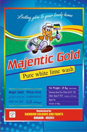 Majentic Gold Pure White Lime Wash
